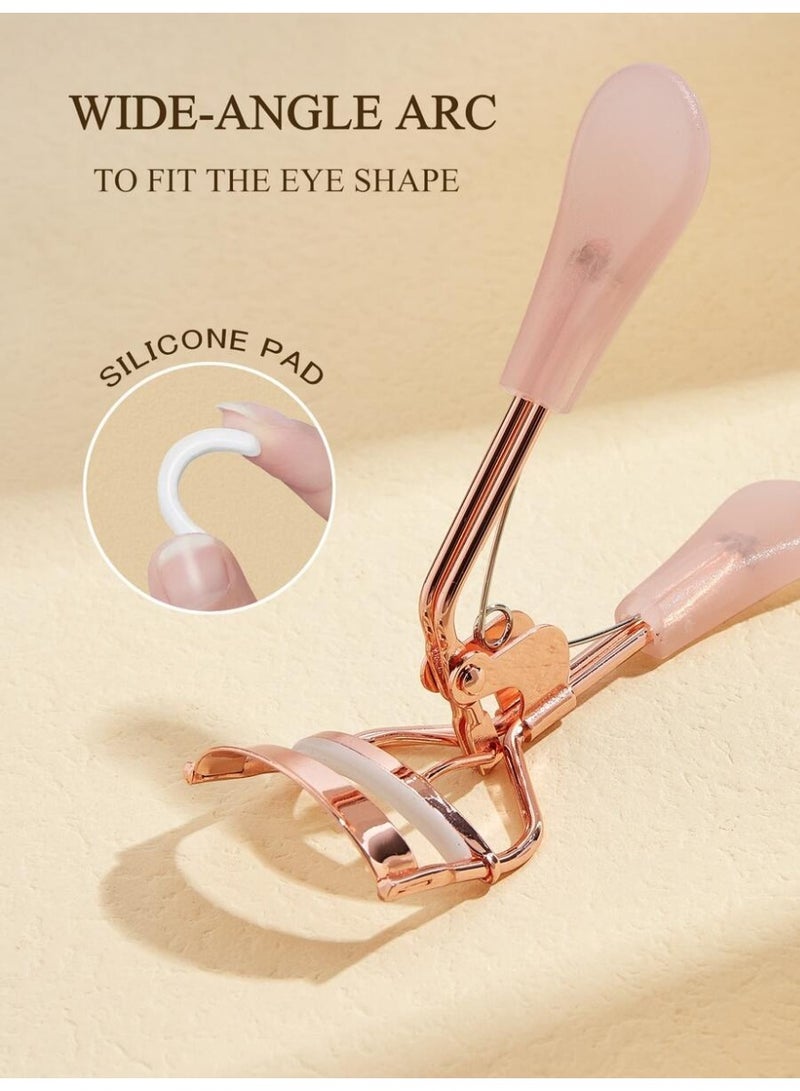 Rose Gold Eyelash Curler with Soft Silicone Pad for Natural Lift - Image 4